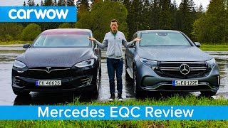 Mercedes EQC 2020 review  see if its a Tesla Model X beater [upl. by Ellessig]