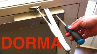 Türschließer DORMA einstellen Anleitung I MrHandwerk [upl. by Myrvyn]