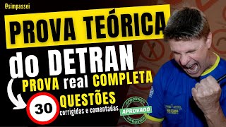 Simulado do DETRAN Questões da Prova teórica do DETRAN Exame legislação de trânsito [upl. by Euqinom]