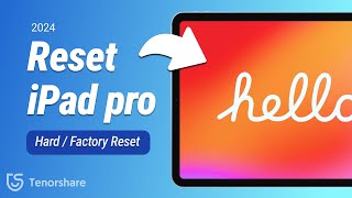 How to Factory Rest and Hard Reset your iPad pro  2024  iPad Pro Air iPad mini [upl. by Ijan]