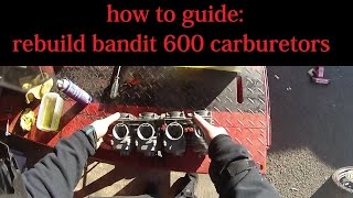 How to guide Bandit 600 carburettor rebuild [upl. by Helfand]