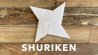 Comment faire un Origami SHURIKEN 🥷  Très Facile [upl. by Wanda62]