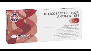 TEST HELICOBACTER PYLORI PRIMA HOME TEST [upl. by Namrak28]