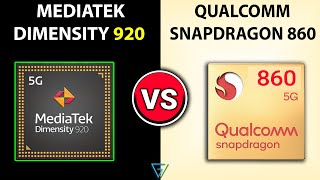 🔥 Dimensity 920 Vs Snapdragon 860  🤔Which Better  Mediatek Dimensity 920 Vs Snapdragon 860 [upl. by Luisa]