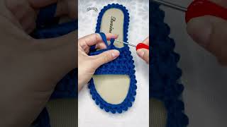 Crochet slippers for mom ママのためのかぎ針編みスリッパ Annem için tığ işi terlikler 엄마를 위한 크로 셰 뜨개질 슬리퍼 crochet [upl. by Laundes]