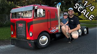 Surprising my Son with a GO KART Semi Truck [upl. by Lucio79]