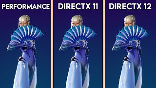 FORTNITE Chapter 4 Season 2  DirectX 12 vs DirectX 11 vs Performance Mode [upl. by Esmeralda153]