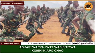 ASKARI WAPYA ZAIDI YA 3000 WAHITIMU MAFUNZO YA KIJESHI RTS KIHANGAIKO WAASWA KUISHI KIAPO CHAO [upl. by Htiek167]