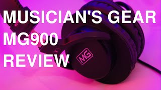 Musicians Gear MG900 Studio Headphones Review [upl. by Kape157]