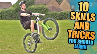 10 MOUNTAIN BIKE SKILLS AND TRICKS YOU SHOULD LEARN [upl. by Modestia]