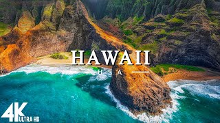 FLYING OVER HAWAII 4K UHD  Relaxing Music Along With Beautiful Nature Videos4K Video Ultra HD [upl. by Halla]