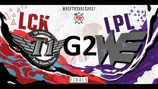 LCK vs LPL Game 2 Highlights 2017 RIFT RIVALS FINAL [upl. by Erdrich]