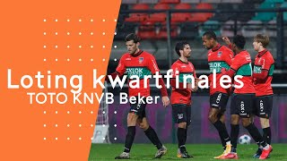 Loting kwartfinales TOTO KNVB Beker [upl. by Yeliac]