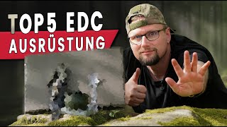 5 EDC Outdoor Gegenstände die immer dabei sind  Ultraleicht  unter 1000 Gramm [upl. by Laughton]