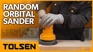 TOLSEN 450W Random Orbital Sander 150MM Variable Speed Orbit Sander [upl. by Ethbin130]