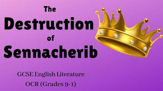 The Destruction of Sennacherib  Lord Byron  Mr King analysis [upl. by Wivinah]