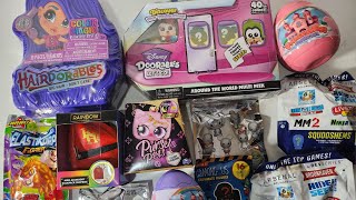 ASMR OPENING DISNEY DOORABLES PURSE PETS HAIDORABLES and MORE 🥰 [upl. by Muryh995]