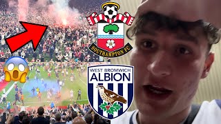 PITCH INVASION PYRO amp SCENES AS SOUTHAMPTON GET TO WEMBLEY SOUTHAMPTON VS WEST BROM [upl. by Augustin335]