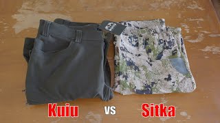 Fancy Pants for hunting Sitka vs Kuiu [upl. by Nesto]