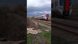 TFW Class 197at Pontsarn LC near Pontyclun with Maesteg to Cheltenham service 30032024 [upl. by Anthiathia]