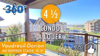 Réalité virtuelle condo à louer  VR condo for rent  VaudreuilDorion 4 ½ BonsLocatairescom [upl. by Llenwad]