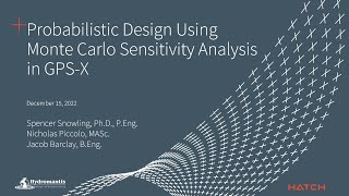 Probabilistic Design Using Monte Carlo Sensitivity Analysis in GPSX [upl. by Tearle]