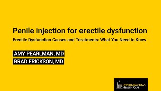 11 Penile injection for erectile dysfunction [upl. by Adriaens306]