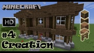 creation Maison moderne en bois dacajou  sapin  Minecraft  HD ᴴᴰ [upl. by Gollin666]