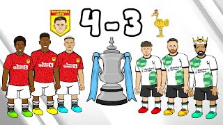 Manchester United 43 Liverpool FA Cup 2324 Parody Diallo Goal Goals Highlights Song [upl. by Harbison]