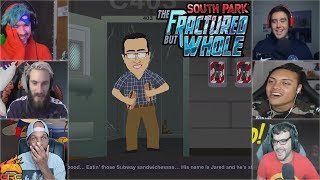 Gamers Reactions to Jared From Subway Intro  South Park™ The Fractured But Whole [upl. by Nicola]