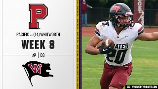 Pacific vs 14 Whitworth Highlights  D3 College Football 2024 [upl. by Eelsew]