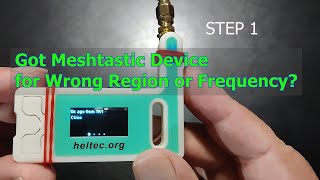 How To Switch Meshtastic 915 MHz 868 MHz and 433 MHz Bands on SX1262 Devices by Technology Master [upl. by Eenalem]