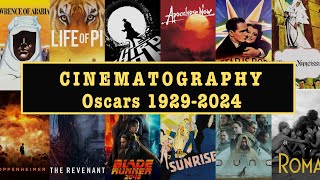 Best Cinematography Oscar Winners  Academy Awards  Film History  1929 to 2024  Easy to Read List [upl. by Yenar]