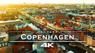 Copenhagen Denmark 🇩🇰  by drone 4K [upl. by Schroeder515]