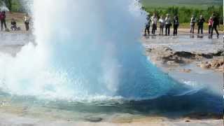 Strokkur geyser Iceland July 2012 video 2 [upl. by Adala]