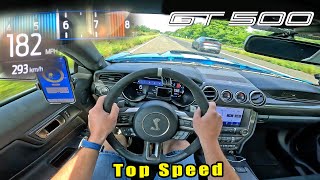 2023 SHELBY GT500 is a 760HP V8 WEAPON on the GERMAN AUTOBAHN [upl. by Maegan]