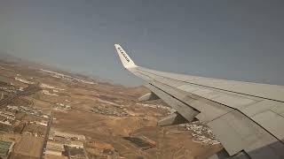 Takeoff Lanzarote Airport ACE Arrecife Spain [upl. by Jammin]