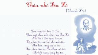 Cháu nhớ Bác Hồ Thanh Hải [upl. by Hunley]