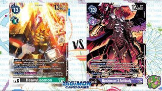 DIGIMON TCG Local match HeavyLeomon Green vs Beelzemon X Purple  TEA COFFEE AND GAMES [upl. by Holmes761]