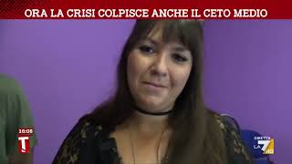 Ora la crisi colpisce anche il ceto medio [upl. by Adnil57]