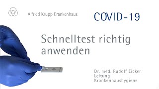 COVID19 CLEARTEST®AntigenSchnelltest richtig anwenden [upl. by Dnaltroc]