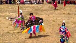 Mashpee Wampanoag Tribe powwow 2016 Native Youth Girls Fancy Shawl Dance [upl. by Hewet]