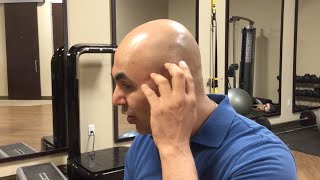 How to find and treat temporalis muscle trigger points  trigger point therapy  headache relief [upl. by Lebasy]