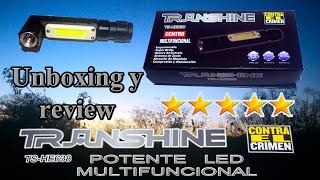 Transhine TSHE638  LED Alta luminosidad MULTIFUNCIONAL Unboxing y review [upl. by Nolahc130]