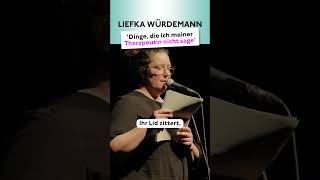 Liefka Würdemann  Jetzt mal ehrlich  Poetry Slam TV shortsyoutube poetryslam [upl. by Dnaltiak]