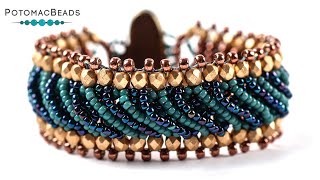 Shoelace Bracelet  DIY Jewelry Making Tutorial by PotomacBeads [upl. by Kaylyn]