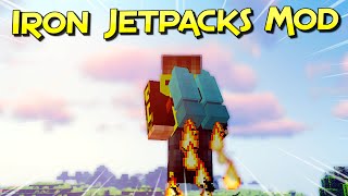 Iron Jetpacks Mod  Vuela Con Mucho Estilo  Minecraft 1122 – 1162  Forge  Mod Review Español [upl. by Eniwtna]