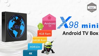 X98 Mini Box TV Android 11  S905W2  4K 2K UHD  4GB Ram amp 64GB Rom  Unboxing [upl. by Nylacaj57]