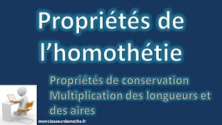 Homothétie  Propriétés [upl. by Ennaylloh]