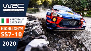 WRC  Rally Italia Sardegna 2020 Highlights Stages 710 [upl. by Clellan]